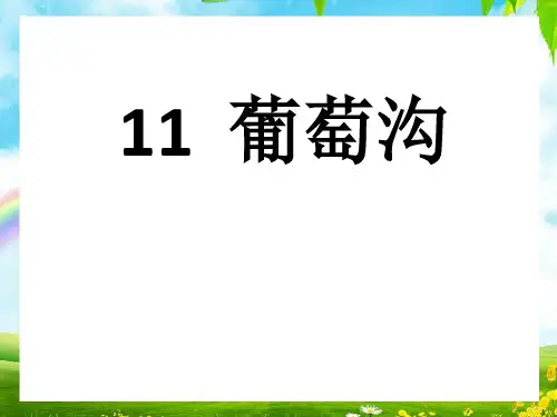 人教部编版语文《葡萄沟》完美PPT1