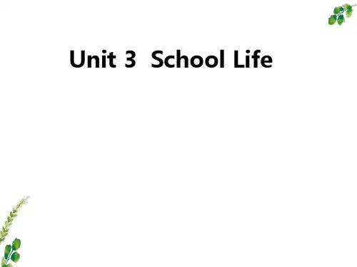 Unit 3 Lesson 13 How is School Going七年级英语下册冀教版