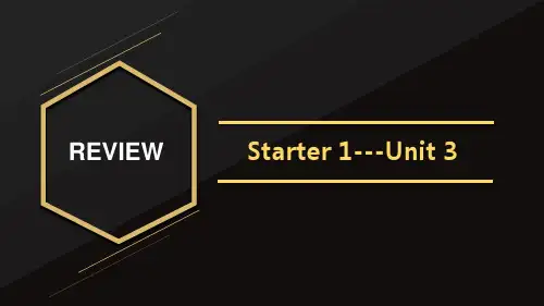 StarterUnits1---Unit3复习课件人教版英语七年级上册