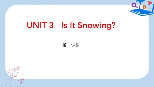 【精选】四年级英语下册Unit3IsItSnowingpa课件陕旅版(1)