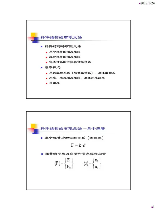 杆件结构的有限元法