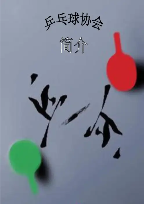社团简介 乒乓球协会简介