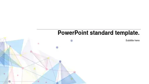 PPT 欧美线条简约模板