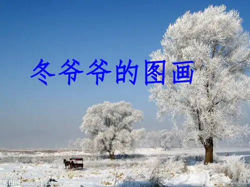 语文S版二年级语文上册课件冬爷爷的图画