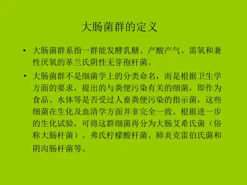 大肠杆菌群PPT课件