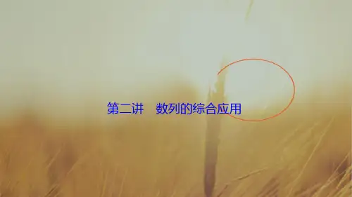 2018届高三数学理高考二轮复习书讲解课件第一部分 专题三 第二讲 数列的综合应用 精品