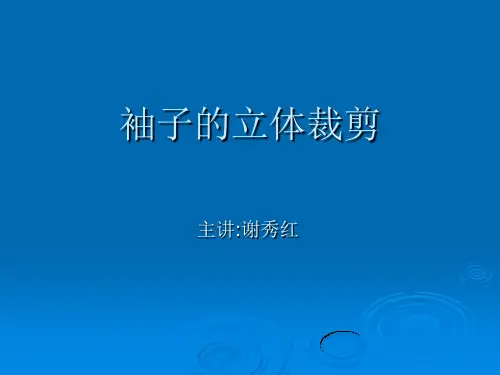 服装立体裁剪20157袖子的立体裁剪3.7 教学课件7