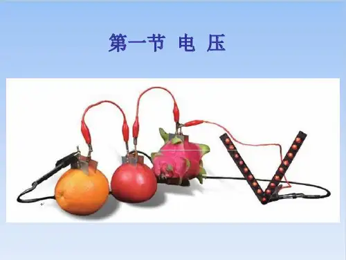 第十六章第一节电压PPT人教版物理九年级全一册