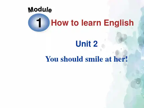 外研版-英语-八上-八上Module1 2单元 精品课件