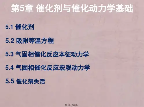 第5章催化剂与催化动力学基础