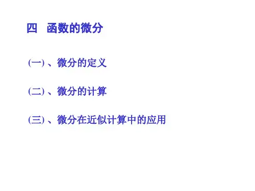 微分 PPT课件