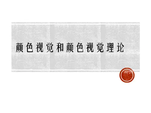 色彩学颜色视觉和颜色视觉理论