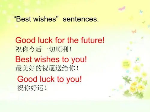 Module 9 Unit 2 Wishing you happiness every day