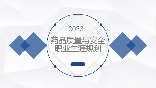 药品质量与安全职业生涯规划 (第二稿)