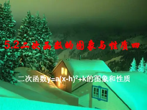苏科版九年级下册数学课件5.2二次函数的图象与性质 (共22张PPT)
