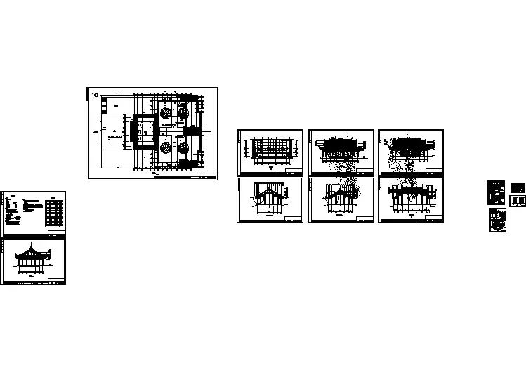 某中式经典山门建筑详细设计施工方案CAD图纸