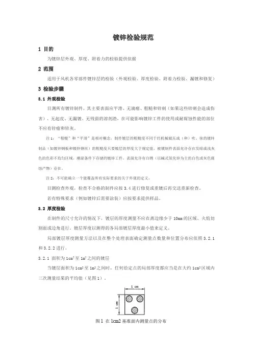 镀锌检验规范
