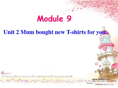 外研版M9U2_Mum_bought_a_new_T-shirt_for_you.