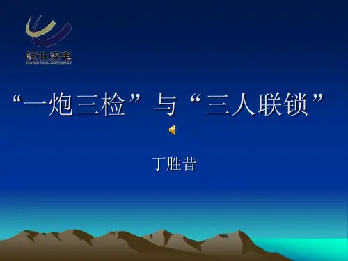 一炮三检