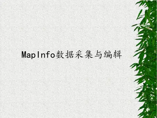MapInfo编辑和修改地图数据