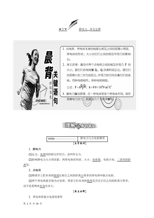 静电力库仑定律