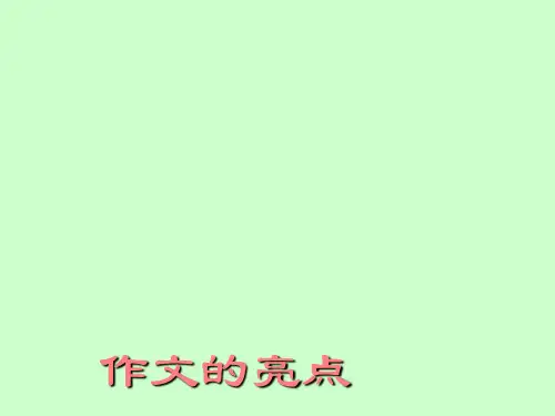 高考作文指导：如何设置高考作文的亮点ppt优秀课件