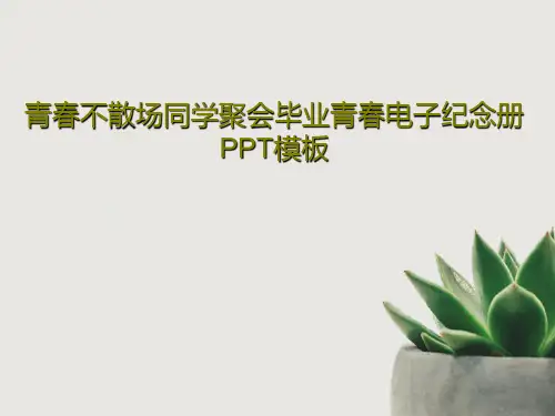 青春不散场同学聚会毕业青春电子纪念册PPT模板17页PPT