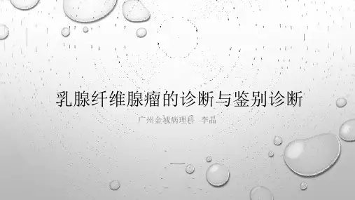 纤维腺瘤的病理诊断与鉴别诊断