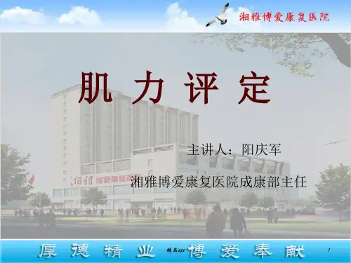 肌力评定pptPPT课件