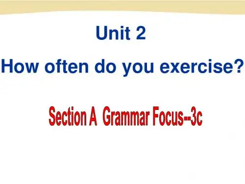2013秋人教版英语八年级上Unit2Section A 3a-3c