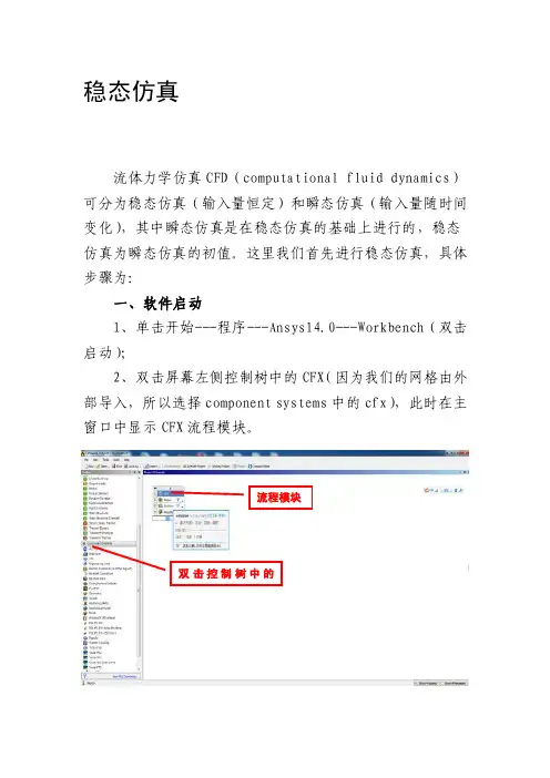 [精彩]ansys_cfx稳态仿真