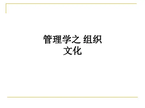 管理学之 组织文化ppt课件