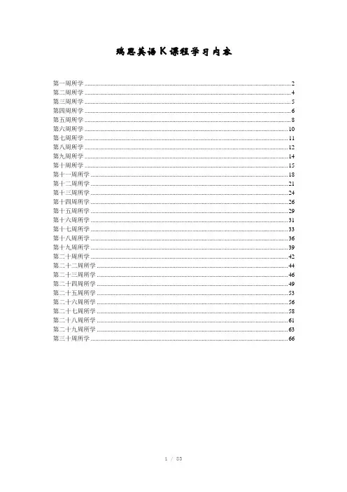 瑞思英语学习内容