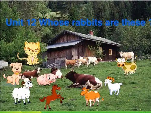 广州版小学英语三年级下册Unit 12 Whose rabbits are these课件
