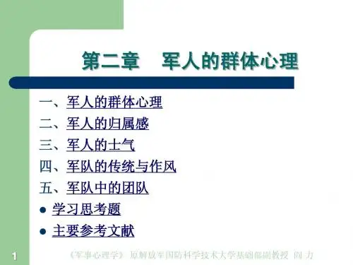 3 军人的群体心理