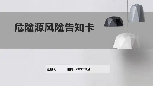 危险源风险告知卡