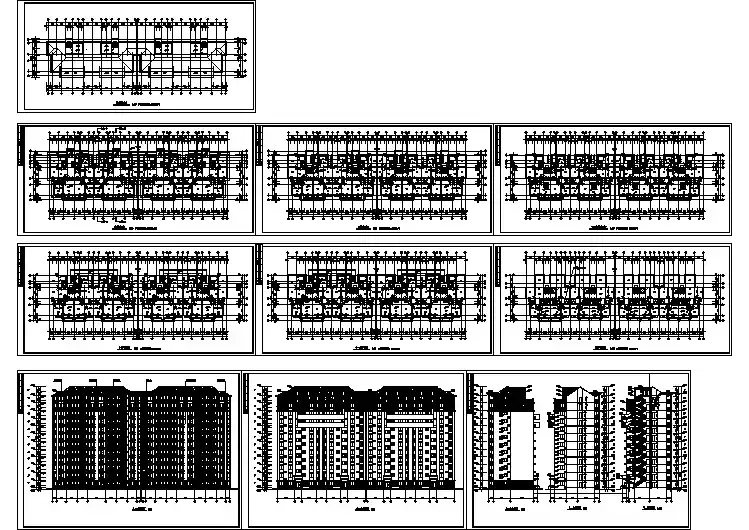 12层小高层住宅楼建筑(带效果图)