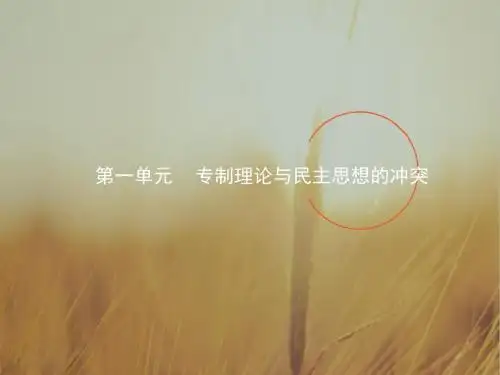2017-2018学年高二历史选修2课件：1-1西方专制主义理论 精品