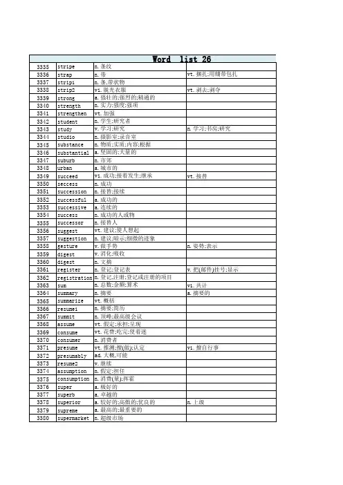 星火英语四级词汇表巧记速记(原版)教学教材
