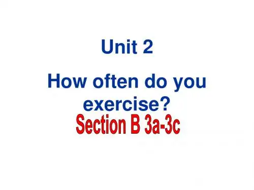 2013年八年级英语上册_Unit_2_How_often_do_you_exercise_Section_B_3a-3c写作课件_(新版)人教新目标版