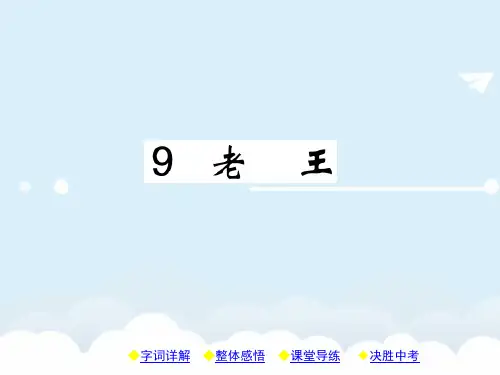 八年级语文上册 第二单元 9《老王》课件 (新版)新人教版1