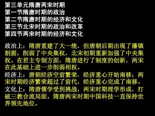 隋唐政治制度课件