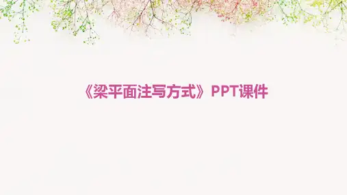 《梁平面注写方式》课件