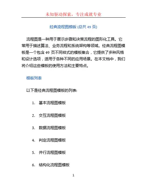经典流程图模板(共49页)