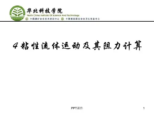 粘性流体运动及其阻力计算  ppt课件