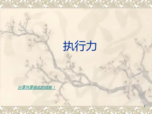 4R-执行力
