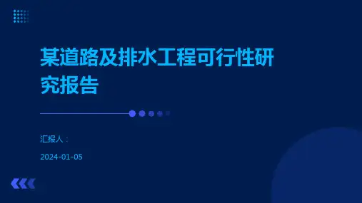 某道路及排水工程可行性研究报告