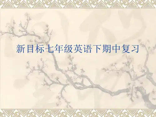 新目标七年级英语下期中复习课件