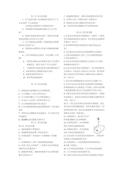 思考题——精选推荐