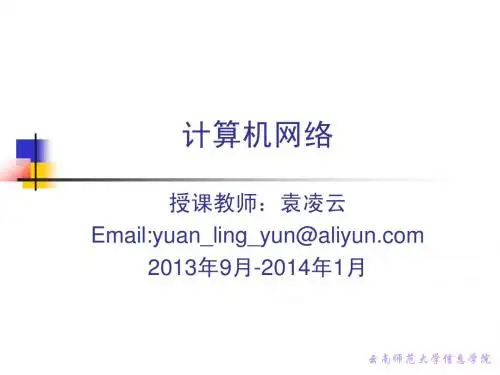 第二章网络体系结构和协议(2013918)